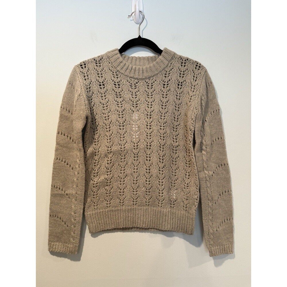 NEW English Factory Sweater Women XS Grey Wool/Mohair Academia Travel Collegiate